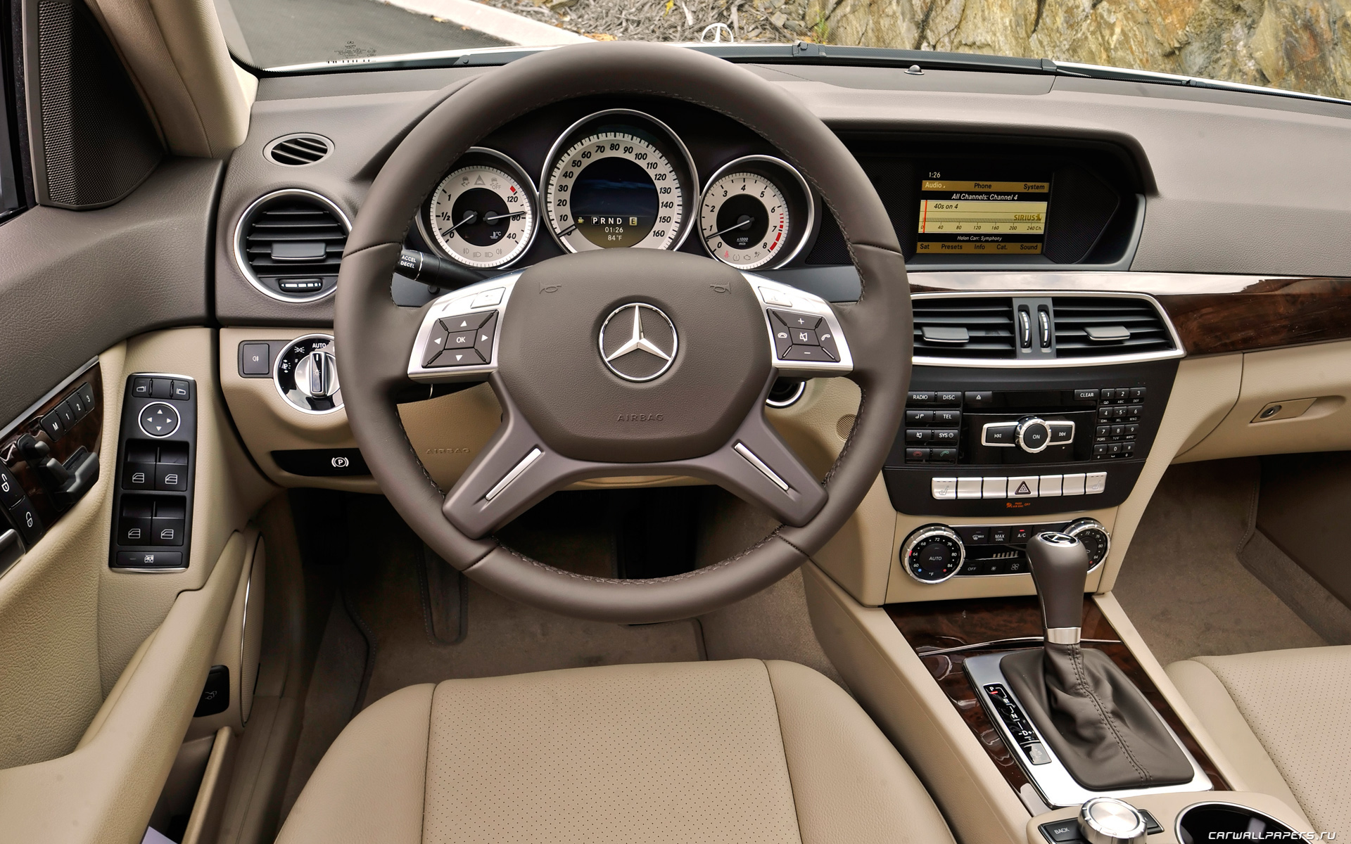 Обои автомобили Mercedes-Benz C300 4MATIC Luxury US-spec - 2012.