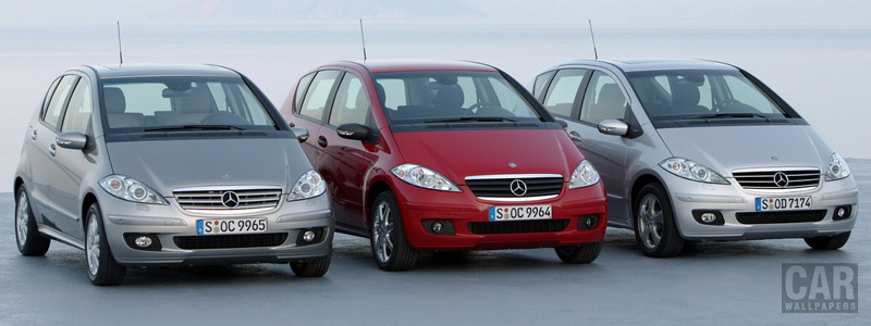 Обои автомобили Mercedes-Benz A-class Classic, Elegance and Avantgarde 5door - Car wallpapers