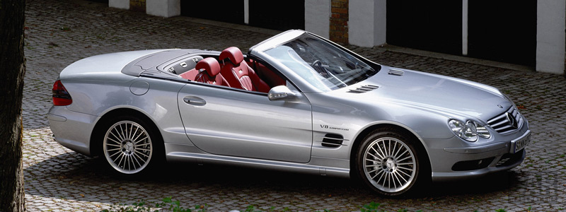 Обои автомобили Mercedes-Benz SL55 AMG - 2001 - Car wallpapers