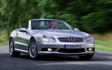 Обои автомобили Mercedes-Benz SL55 AMG - 2001