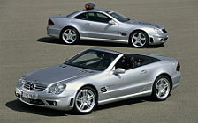 Обои автомобили Mercedes-Benz SL55 AMG Performance Package - 2003